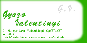 gyozo valentinyi business card